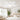 Kviflon 52 inch white palm leaf ceiling fan with light installed in a cozy bedroom