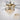 5003 Custom 52 Inch Sleek Silver Crystal Ceiling Fan with 5 wood blades, isolated on white background