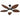 Angled view of Kviflon 52 inch brown palm leaf ceiling fan with LED light