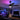 Kviflon 8228 RGB ceiling fan with color changing ambient light in an entertainment room