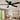 modern black ceiling fan with LED light flush mount design for bedroom and living room interior