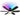 Angled view of Kviflon 8246 black RGB ceiling fan with large LED light panel