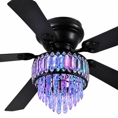 kviflon 8345 52 inch rgb crystal ceiling fan main