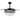 Kviflon 9018 48 inch retractable crystal ceiling fan with light in black finish