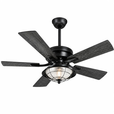Kviflon A5013 52 inch ceiling fan with light and glass shade