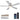 Kviflon low profile ceiling fan with light and remote control sliver