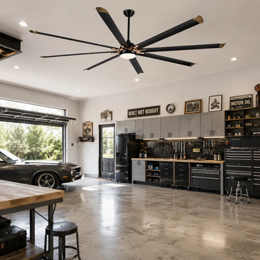 100“ Industrial Ceiling Fan with Light Large Indoor Outdoor|9001