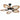 8230 smart tropical palm leaf ceiling fan with light wood walnut finish blades and LED light.