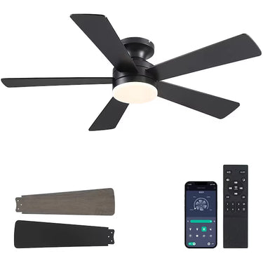 46‘’ Wood Blade Smart Ceiling Fan | Ultra Quiet, App & Remote Control |B8509