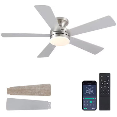 46‘’ Wood Blade Smart Ceiling Fan | Ultra Quiet, App & Remote Control |B8509