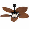 8920 leaf blade LED ceiling fan with white background