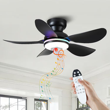 RGB with Bluetooth Speaker Ceiling Fan | Quiet, App & Remote Control | 8922 RGB