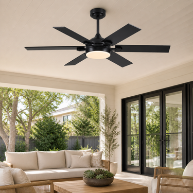 46‘’ Modern Ceiling Fan with Light for Living Room | Quiet, App & Remote Control| 8900