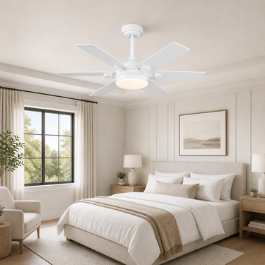 46‘’ Modern Ceiling Fan with Light for Living Room | Quiet, App & Remote Control| 8900