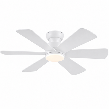 46‘’ Flush Mount Ceiling Fan with Light | Ultra Quiet, App & Remote Control |B8503