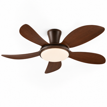 48‘’ Curved Blade Ceiling Fan for Bedroom With RGB | Ultra Quiet, App & Remote Control |8907