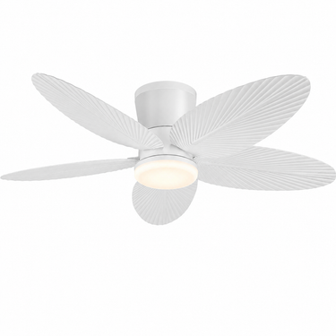 46" Palm Leaf Ceiling Fan With Light | Quiet DC Motor with Remote & App |6669