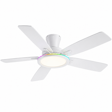 52" RGB Side Light Ceiling Fan | Ultra Quiet, App & Remote Control |B8240