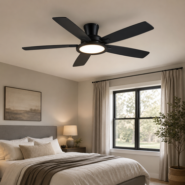 52" Wood Blade Smart Ceiling Fan | Ultra Quiet, App & Remote Control |B8240