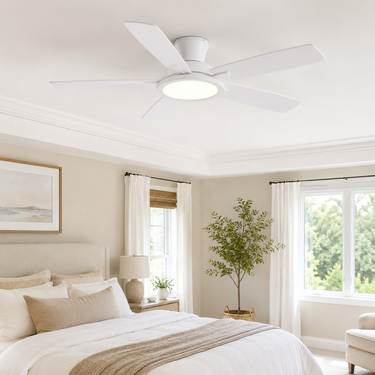 52" Wood Blade Smart Ceiling Fan | Ultra Quiet, App & Remote Control |B8240