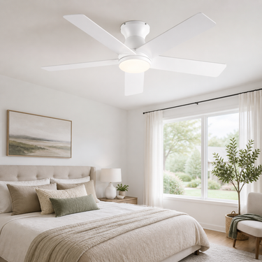 46" Wood Blade Ceiling Fan | Quiet, App & Remote Control|8245
