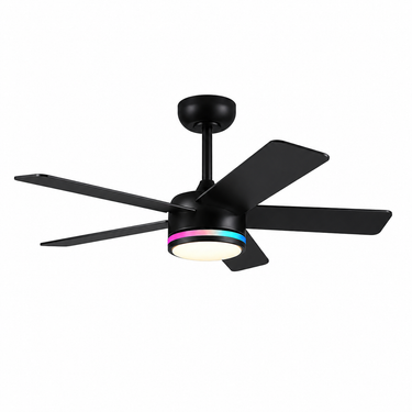 46''  Downrod Ceiling Fan With Light