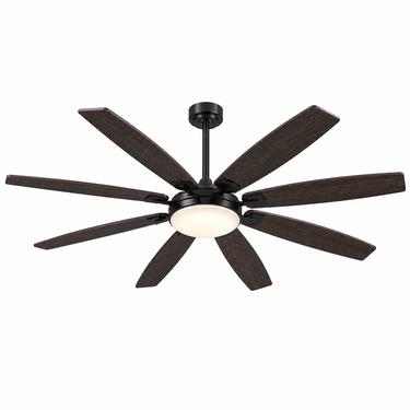 72" Industrial Ceiling Fan for Garage | Quiet, Remote Control|8889