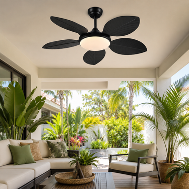 48" Vintage Palm Leaf Ceiling Fan | Quiet Motor, App & Remote Control |8916