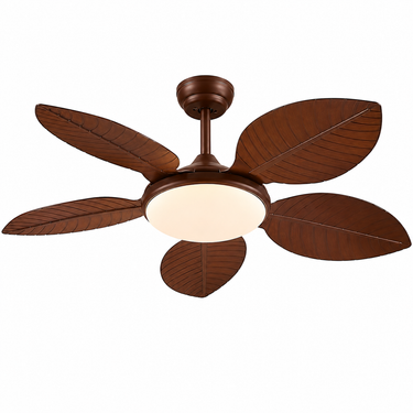 48" Vintage Palm Leaf Ceiling Fan | Quiet Motor, App & Remote Control |8916