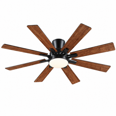 52‘’ 8-Blade Ceiling Fan for Bedroom | Quiet, App & Remote Control |B8248