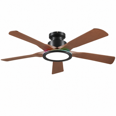 52'' RGB Ceiling Fan for Bedroom & Game Room | Quiet, App & Remote Control |8241