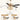 Product dimension diagram for a 52-inch ceiling fan light fixture, showing the fan, mounting options, crystal-like hanging accents, bulb count note, and overall height measurements on a light beige background.