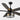 Kviflon 8235 48/56 inch farmhouse caged ceiling fan with light, black industrial two-tone 5-blade fan with remote control