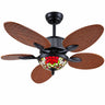 Kviflon 8250 50 inch tropical ceiling fan with Tiffany-style glass light
