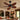 Kviflon 8250 tropical ceiling fan with Tiffany light installed in a living room