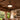 Kviflon 8916 vintage palm leaf ceiling fan with light installed in a patio