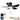 Kviflon 8922 black RGB Bluetooth low profile ceiling fan with light and remote control