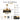Kviflon 9017 gold retractable ceiling fan includes 4.92 inch and 7.87 inch downrods