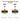 Angled view of Kviflon 9017 gold retractable crystal ceiling fan with blades extended