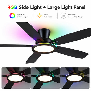 Three color temperature adjustable LED light feature of Kviflon B8240 ceiling fan