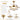 model 9019 gold crystal ceiling fan detailed dimensions guide with downrod mounting accessories